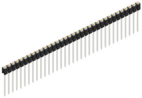 Socket header, 34 pole, pitch 2.54 mm, straight, 10040370