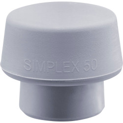 Halder 3203.051 SIMPLEX Replacement Head Semihard TPE-mid 71g Grey 1pc