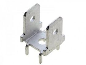 Konektor samochodowy męski podwójny 6.3mm prosty