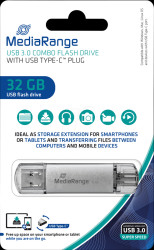 MR936 USB Stick, USB 3.0, 32 GB, Combo USB-C