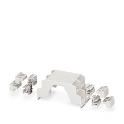 Obudowa urządzeń elektronicznych 45.2mm 8 nagłówków PCB i 8 bloków zacisków PCB, górna część obudowy 45.2 x 99 x