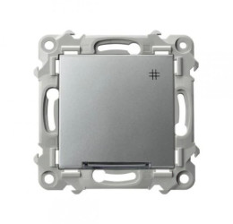 SZAFIR Łącznik krzyżowy z podświetleniem niebieskim srebrny ŁP-4ZS/m/18