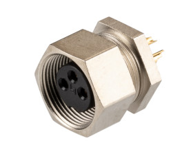 Złącze okrągłe 3-pinowe M9 Panel Gniazdo binder Żeńskie IP40 711