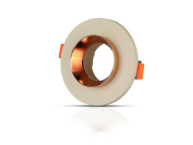 VT-862 Oczko halogenowe trzonek: GU10 gips matowy złoty róż 3125 V-TAC