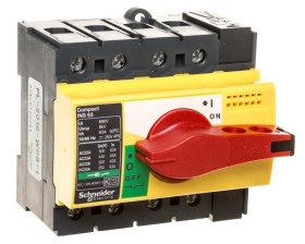 Rozłącznik izolacyjny 3P 63A dzwignia żółto-czerwona INS63 28919