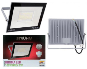 Naświetlacz lampa zewnętrzna LED KROMA 100W 6200K szara 03704 STRUHM