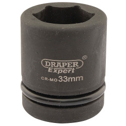 Draper Expert 05113 Expert 33mm 1&quot; Square Drive Hi-Torq&#xAE; 6 Point Impact Socket