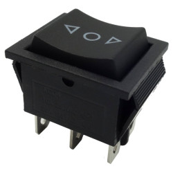 Przełącznik 3poz. Chwilowy 2-tor (ON)-OFF-(ON) Kołyskowy KCD4 15A/250V