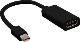 Value Mini DisplayPort / HDMI adapter Złącze Mini DisplayPort, Gniazdo HDMI-A 0.15 m czarny 12.99.3130 Kabel DisplayPort