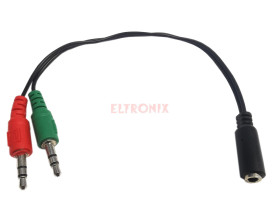 TRÓJNIK GNIAZDO GNJ3.5/2XWTYK JACK 3.5St SŁUCHAWKI+MIKROFON