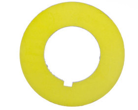 Tabliczka opisowa żółta okrągła fi42 bez nadruku ST22-4509P01