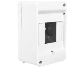 Rozdzielnica modułowa 1x4 natynkowa IP20 bez klapki z zaciskami S-4+N+PE 8005822 ENE-00358