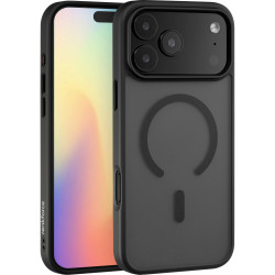 Renkforce Rf-6830728 Back Cover Transparent Black iPhone 17 Pro Max Magsafe