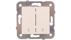 Karre Łącznik Schodowy Podwójny, Kolor Krem / 90963717