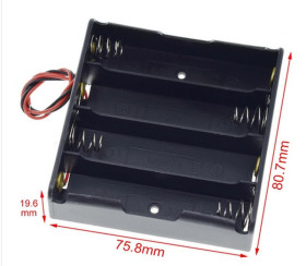 KOSZYK NA 4 AKUMULATORY 18650 (KOSZ-18650-4P)