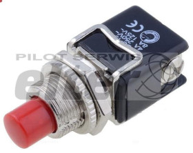 Przeł. przycisk. okrągły OFF czerwony