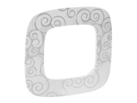 VALENA ALLURE Ramka 1 pojedyncza arabeska chrom 754341 LEGRAND