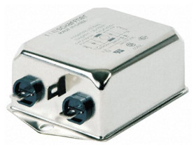 Filtr EMI 6A 1-fazowy 680kΩ 250 V AC/DC 400Hz 8 mH Schaffner Montaż w obudowie