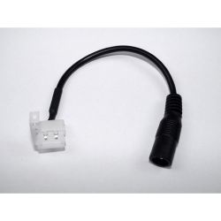 Złącze taśm LED 2pin 10mm zatrzaskowe z gn. DC 5,5/2,5