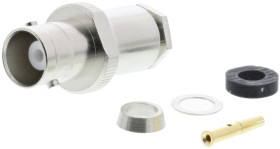 Złącze koncentryczne Montaż na kablu Żeński 50Ω typ złącza Złącze BNC 0 to 4GHz, zaciskane typ kabla RG58 C/U