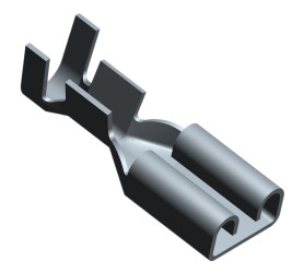 Konektor płaski Żeński 4.75 x 4.75mm 20 → 16 AWG Izolacja: Nieizolowane