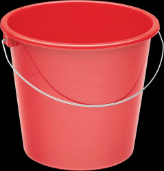 Household bucket 5 l red