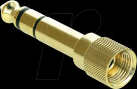 66390 6.35 mm jack plug to 3.5"mm jack socket