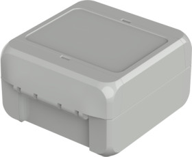 ABS enclosure, (L x W x H) 89 x 80 x 47 mm, light gray (RAL 7035), IP66, 96031115