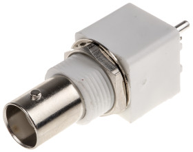 Złącze koncentryczne Montaż na płytce drukowanej Żeński 50Ω typ złącza Złącze BNC 0 to 1GHz Przepust