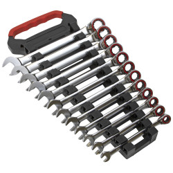 Sealey AK63944 Reversible Ratchet Combination Spanner Set 12pc Metric
