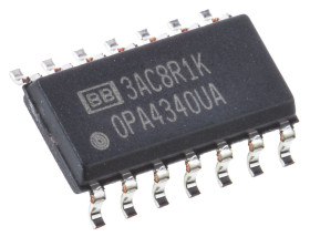 OPA4340UA Wzmacniacz operacyjny Texas Instruments Powierzchnia 4 SOIC 5.5 MHz 5.5V 14-pinowy