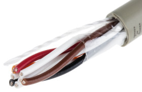 Kabel do transmisji danych 4 -parowy 0,23 mm² 8 -rdzeniowy Nieekranowany 24 AWG AWG PVC 300 V