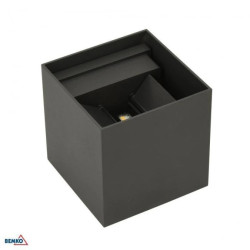 Oprawa elewacyjna VALIT 12W 4000K 1100LM IP65 100x100x100 kwadratowa grafit