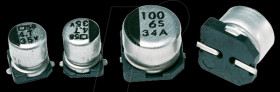 SMD chip electrolytic capacitor, 100 µF/16 volt