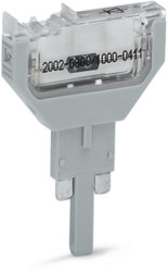 Component plug, 2 pole, 5.2 mm for terminal block, 2002-800/1000-619