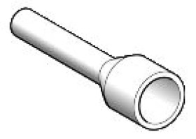 Końcówka tulejkowa izolowana 1,5mm2 czarna DZ5CE015D /100szt./