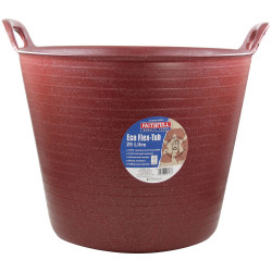 Faithfull FAIECOFLXR25 Eco Flex Tub 25 litre - Recycled Red