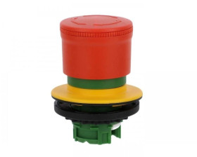 Miniaturowy przycisk bezpieczeństwa 30mm do otworu 30mm odblokowanie przez przekręcenie M30-PVT30