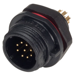 CliffCON&#xAE; 68 FM686809 IP68 Male Panel Socket 9 Pin