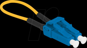 86924 Fiber optic loopback adapter, LC / UPC, singlemode, blue