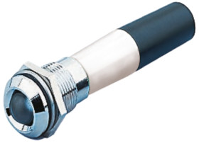 Lampka kontrolna do montażu panelowego 230V ac, biała 12mm LED Chrom RS PRO