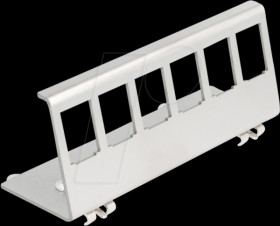 90656 Keystone holder for top-hat rail, 6 port, metal