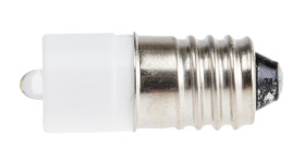 Lampka kontrolna Biały 60V ac/dc E10 LED średnica 10mm długość 25mm