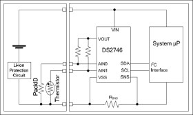 Low-Cost, 2-Wire Battery Monitor with Ratiometric A/D Inputs
