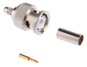 Złącze koncentryczne Montaż na kablu Męski 50Ω typ złącza Złącze BNC 0 to 4GHz Połączenie zagniatane typ kabla RG58 C/U