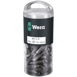 Wera 05072446001 867/1Z Extra Tough Screwdriver Bits TX10/25, Pack of 100