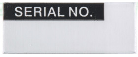 Etykieta samoprzylepna z nadrukiem tekst Serial No. 180 szt. RS PRO Klej