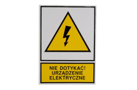 Tabliczka /znak ostrzegawczy/ TZO 105X148P /N.D.U.E./ E04TZ-01012130100 /10szt./