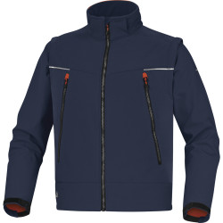 Kurtka typu softshell, ORSA, rodzaj Unisex, 3XL, Czarny, czerwony