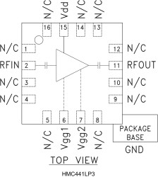 GaAs pHEMT MMIC Medium Power Amplifier, 6.5 - 13.5 GHz